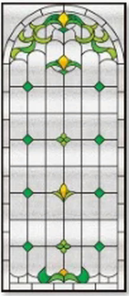 Stained Glass Film Sunscreen Opaque Matte Decorative Sticker Window Film Stained Glass Window Sticker Window Tint Static Cling
