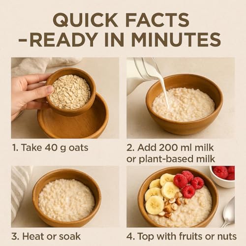 GiDeli Haferflocken 5 kg - natürliche zart Futterhaferflocken - ohne Zusätze & neutral im Geschmack - für Porridge, Müsli & Backen - auch Geeignet als Tierfutter