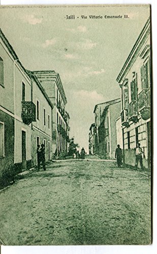 1935 Isili Via Vittorio Emanuele terzo Guller Nuoro dest. Massa FP B/N VG ANIM Cartolina Postale