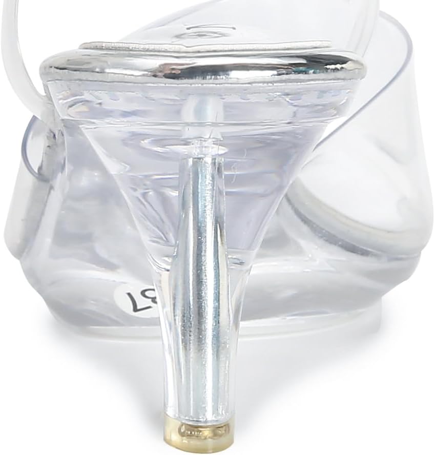 NBUUNBU Clear Strappy Heels For Women Transparent Ankle Strap Platform High Heeled Sandals Sexy Stiletto Comfortable Crystal Dress Shoes Adjustable Buckle Open Toe Pump Mules - Image 7