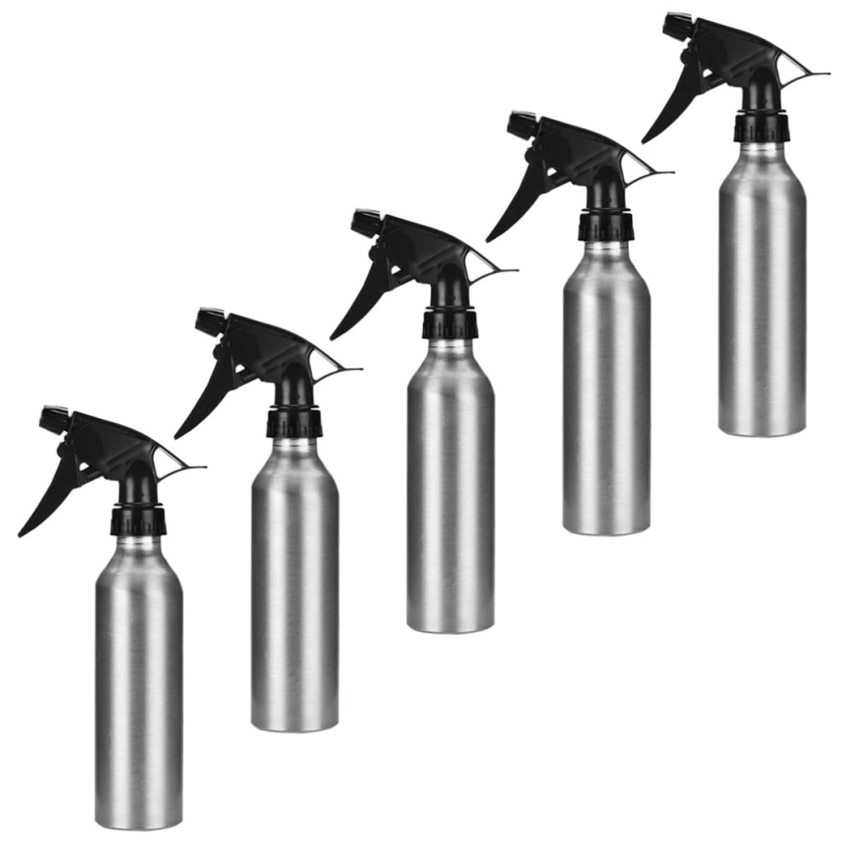 Botellas pulverizadoras de aluminio portátiles para viaje y cuidado personal diario