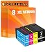 Produktbild Gorilla-Ink 8 Patronen XXL kompatibel mit Canon PGI-1500 XL | Geeignet für Canon Maxify MB-2000 MB-2050 MB-2100 MB-2150 MB-2155 MB-2300 MB-2350 MB-2700 MB-2750 MB-2755