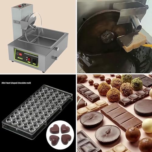 TXGJWRA Stainless Steel Chocolate Tempering Machine, Electric Heater for Melting and Mixing, Professional Chocolate Making Tool,220V - 3