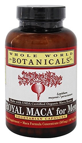 Whole World Botanicals, Royal Maca for Men, 500 mg, 180 Gelatinized Veggie Caps by Whole World Botanicals