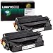 LINKYO Compatible Toner Cartridge Replacement for HP 80X CF280X (Black, High Yield, 2-Pack)