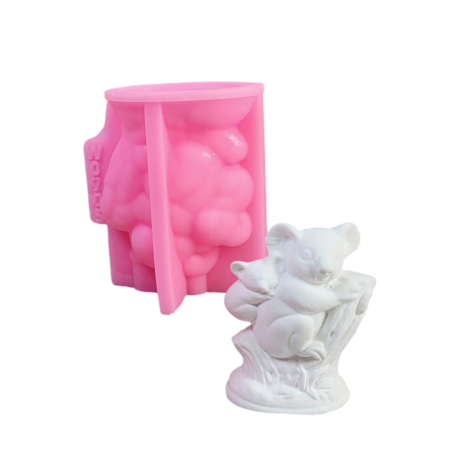 hogtnd Koala with Baby Moulds, Epoxy Resin Casting Moulds, Silicone Ornament, Plaster, Baking for Crafts, Silicone Mould Koala with Baby