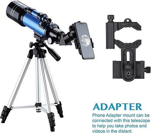 Telescopio Refractor 70mm con Trípode Ajustable para Astronomía miniatura 6