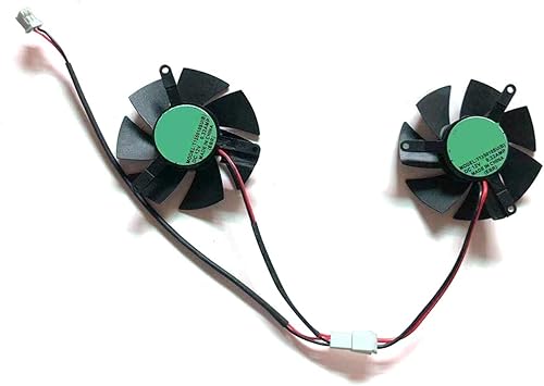 Miniatura 4 de REMSEY Ventilador de GPU GeForce GTX 1650 GTX1050 de 1.811 in, 2 pines, compatible con ZOTAC GTX 1050Ti-4GD5 Mini Gaming GTX 1650 de perfil bajo