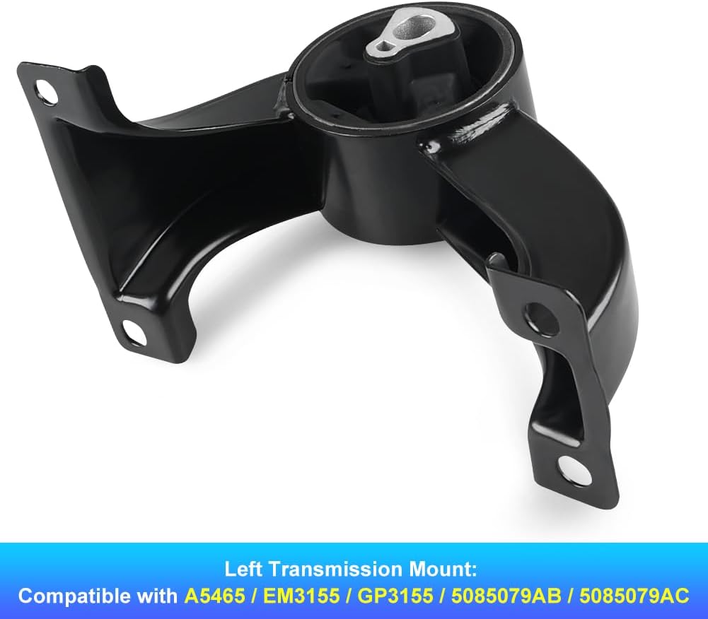 JDMON 4Pcs Engine Motor & Transmission Mount Kit Replacement for Chrysler Sebring 2.4L, 2.7L, 3.5L 2007-2010, Dodge Avenger 2.7L, 3.5L 2008 2009 2010 Compatible with A5465, A5469, A5420, A5443