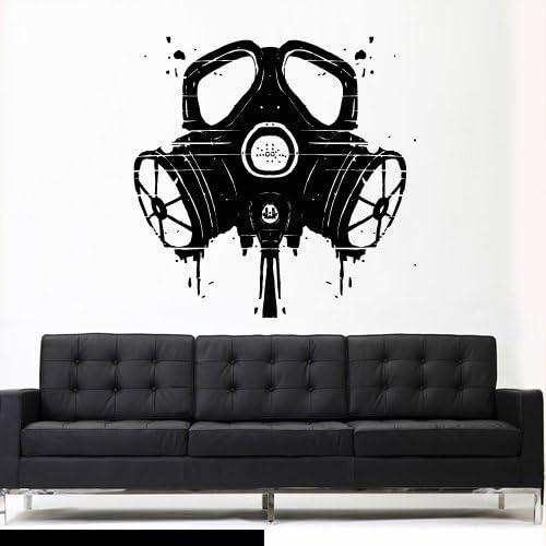 STICKERSFORLIFE Wall Decal Vinyl Sticker Decals Gas Mask Respirator Kids Nursery Horror Zombie Head Z2751