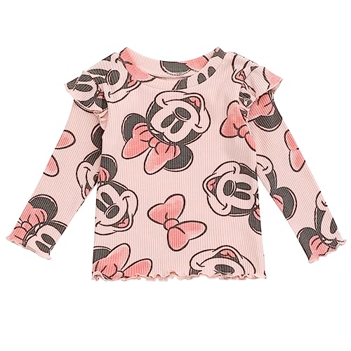 Image of Disney Girls' Ribbed Long Sleeve Tee and Pants Set for Baby & Kids