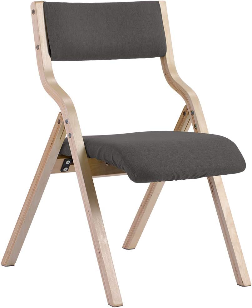 Amazon Co Jp オーエスジェイ 折りたたみチェア グレー 約高さ78cm 奥行き56 5cm 幅48cm ホーム キッチン