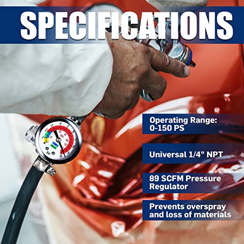 Le Lematec Ar-01 Air Compressor Regulator ¼ Npt. Air Pressure Regulator 0-150 Psi #TOP4