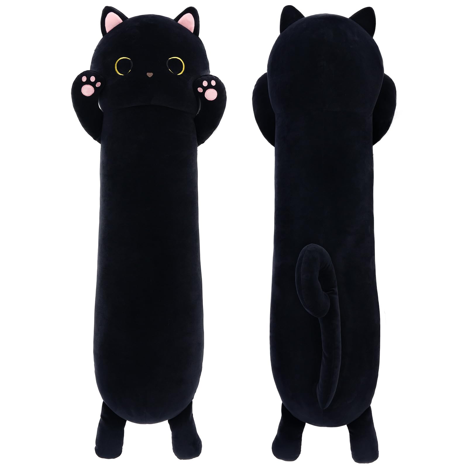 SIMILAR 43” Long Cat Body Pillow, Large Cartoon Cat Stuffed Animal Plush Toy Big Throw Pillow Soft Hugging for Kids Adults Girlfriend, for Special Day