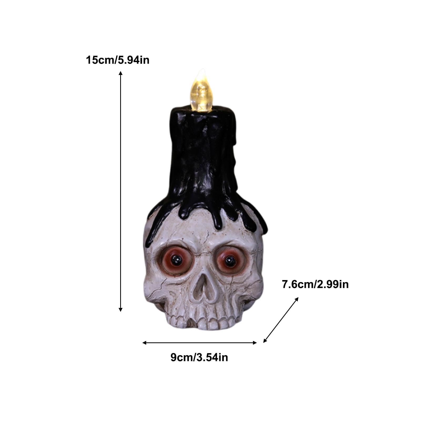 SYEYCW 80 Pezzi Teschio Decorativo, Teschi Decorativi in Miniatura, Teschio Halloween Realistico, Decorazioni Tavolo per Oggetti di Scena per Foto Halloween Decorazioni Feste Paesaggio Accessori