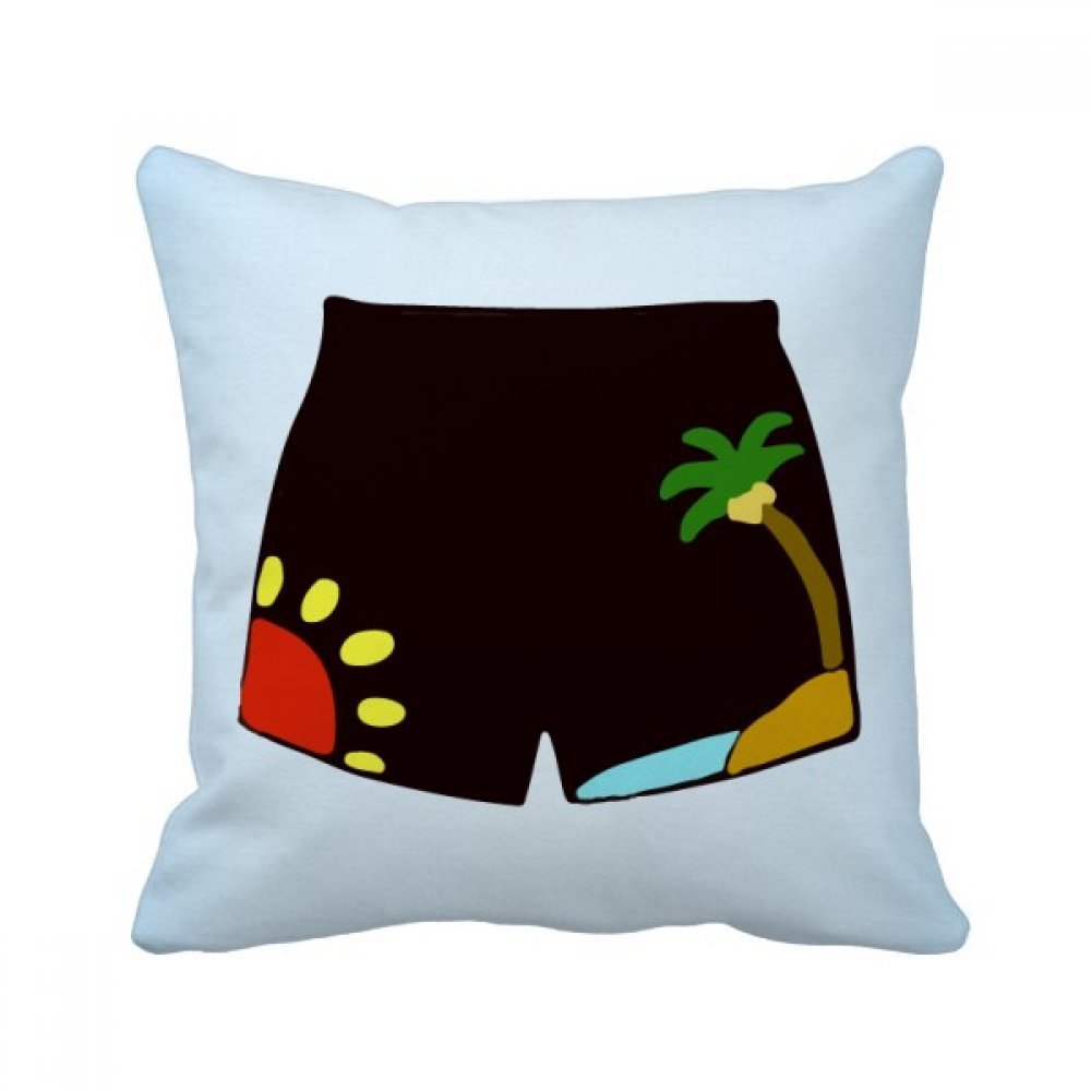 Coussin bleu à rayures 40x40 cm avec motif carré pour décoration de canapé