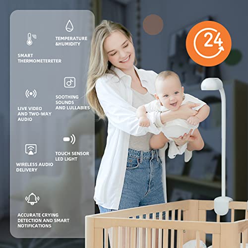 Cheego Smart Baby Monitor & Floor Stand HD Video Camera and Audio, 2