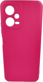 Capa Case Capinha para Xiaomi Poco X5 Em Silicone Líquido Emborrachado Acabamento Interno Aveludado (Bazar Das Capas) (ROSA CHICLETE)