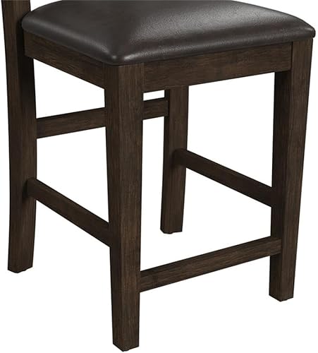 Miniatura 7 de Hillsdale Furniture Spencer - Taburetes de comedor, juego de 2, color espresso oscuro (cepillo de alambre)