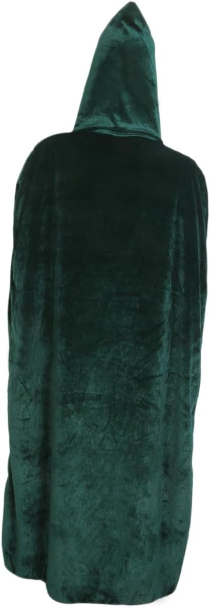 Veemoon Hooded Witch Cloak Cape for Women Army Green Halloween Costume for Cosplay and Themed Parties Women Witch Robe with Hood Stylish Halloween Outerwear