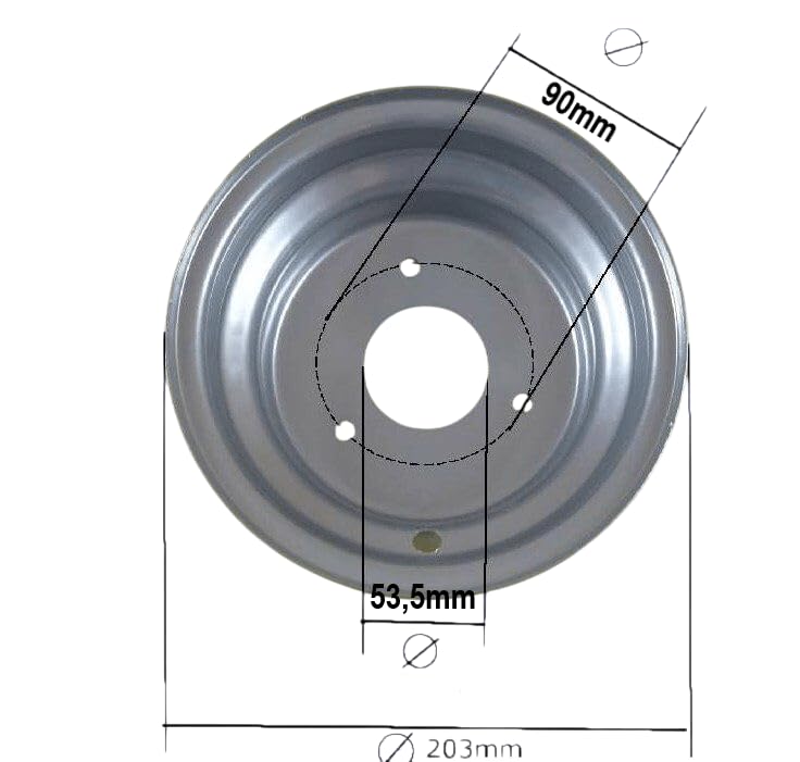 Chine Quad/Atv Jante en Acier 17,78 cm (7 Pouces) avant ou Arrière Neuf