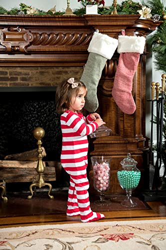 Image of Leveret Fleece Baby Boys Girls Footed Pajamas Sleeper Kids & Toddler Christmas Pajamas (3 Months-5 Toddler)