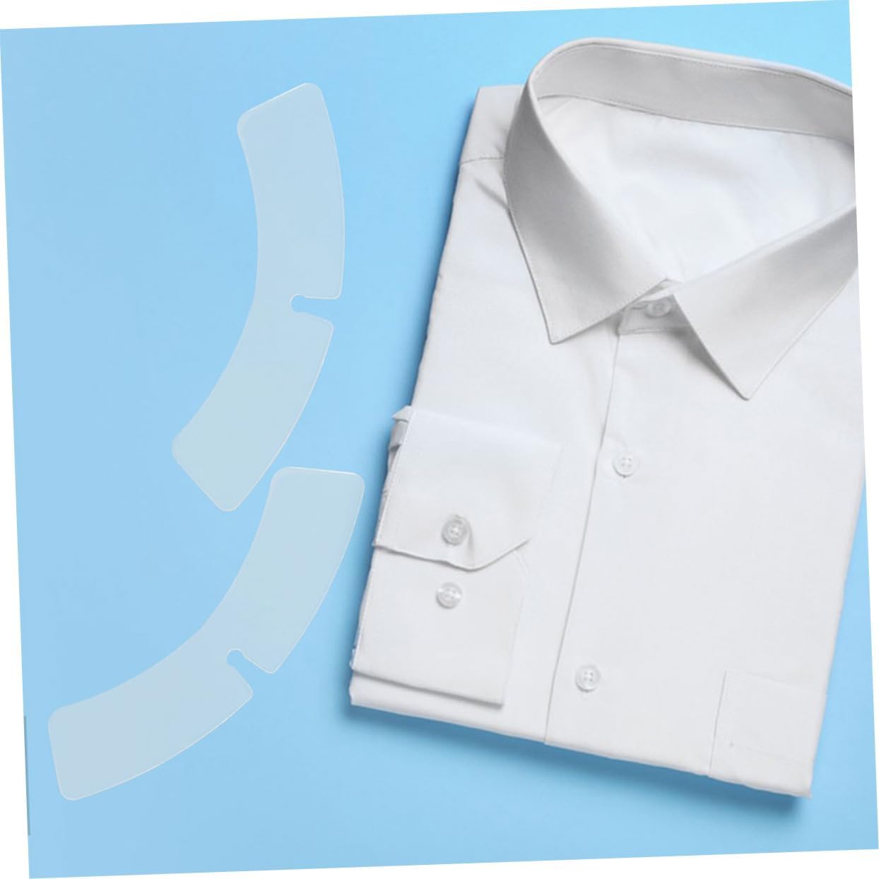 FOMIYES 100pcs Shirt Collar Stays Plastic Inserts for Men Dress Shirts Design Easy Application Collar Support Accessories