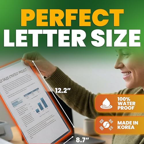 image for VIOLETTO 5mil Self-Adhesive Laminating Sheets 20 Pack, Letter Size, 8.
