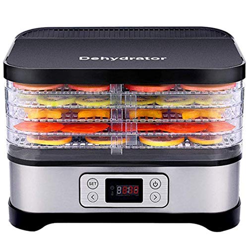 5 Tablett Mini Elektro-Dörrgerät Haushalts-Dörrgeräte Küchenmaschine Küchenmaschine Trockner Dampfgarer Küche Backen Gemüse Obstofen 230W,