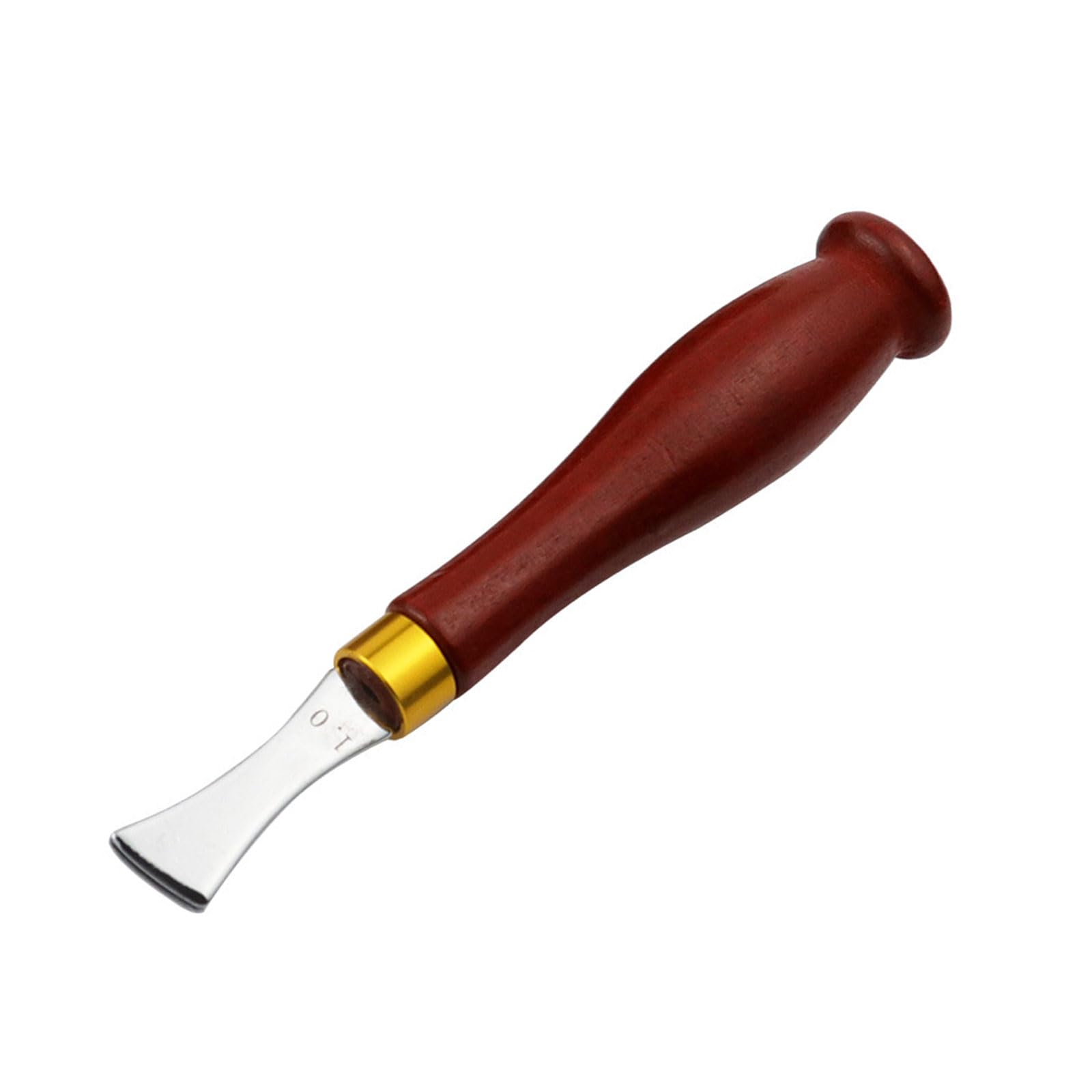 YROHGKPN Wood Handle Leather Flat Slot Edging Line Device Creaser Tool for Sewing Line Marking Fan Shaped Creaser
