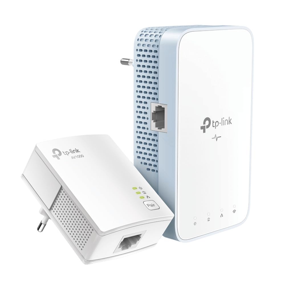 TP-Link Nuevo TP-Link TL-WPA1000 Kit Powerline WiFi, PLC, AV1000 Mbps, 1200 Mbps en WiFi,Doble Banda, 1 Puerto Gigabit, Plug and Play, HomePlug AV2, Blanco