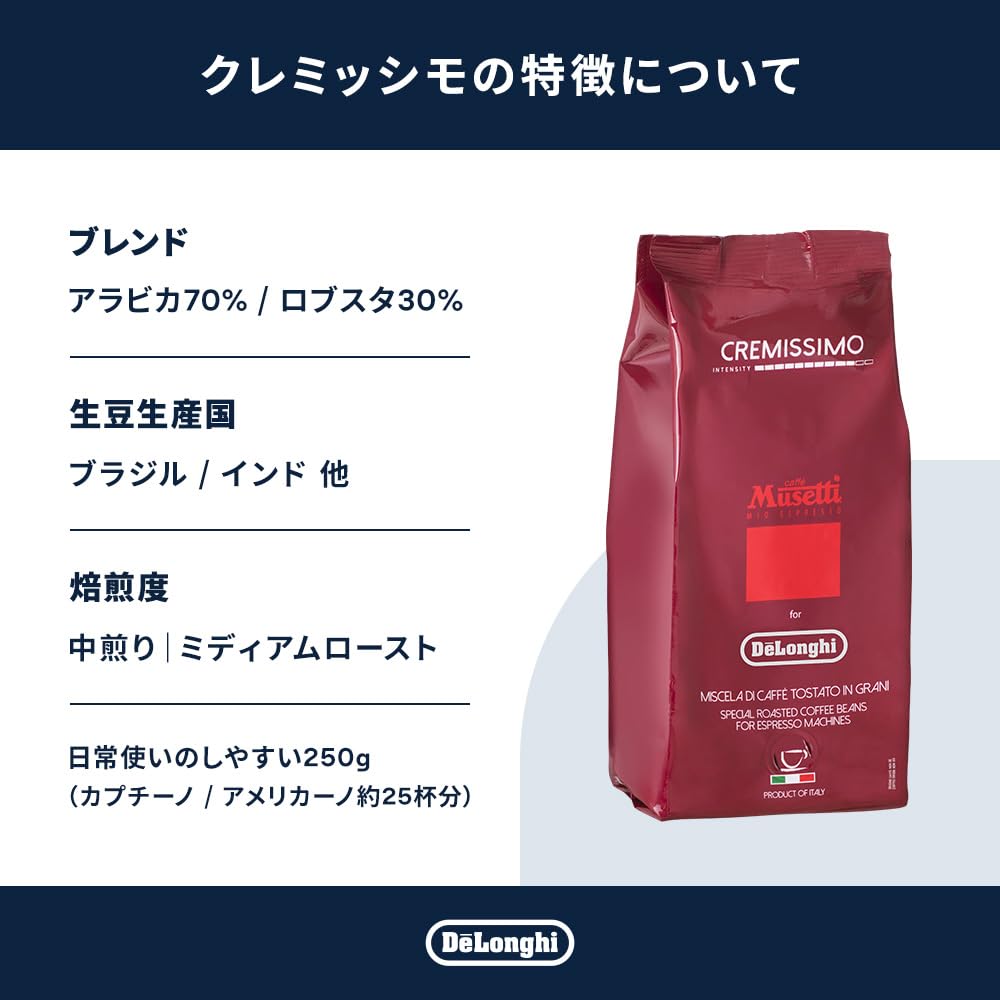 Amazon.co.jp: Musetti for De'Longhi (デロンギ) コーヒー豆
