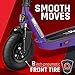 Razor Black Label E100 Electric Scooter for Kids Age 8 and Up, 8
