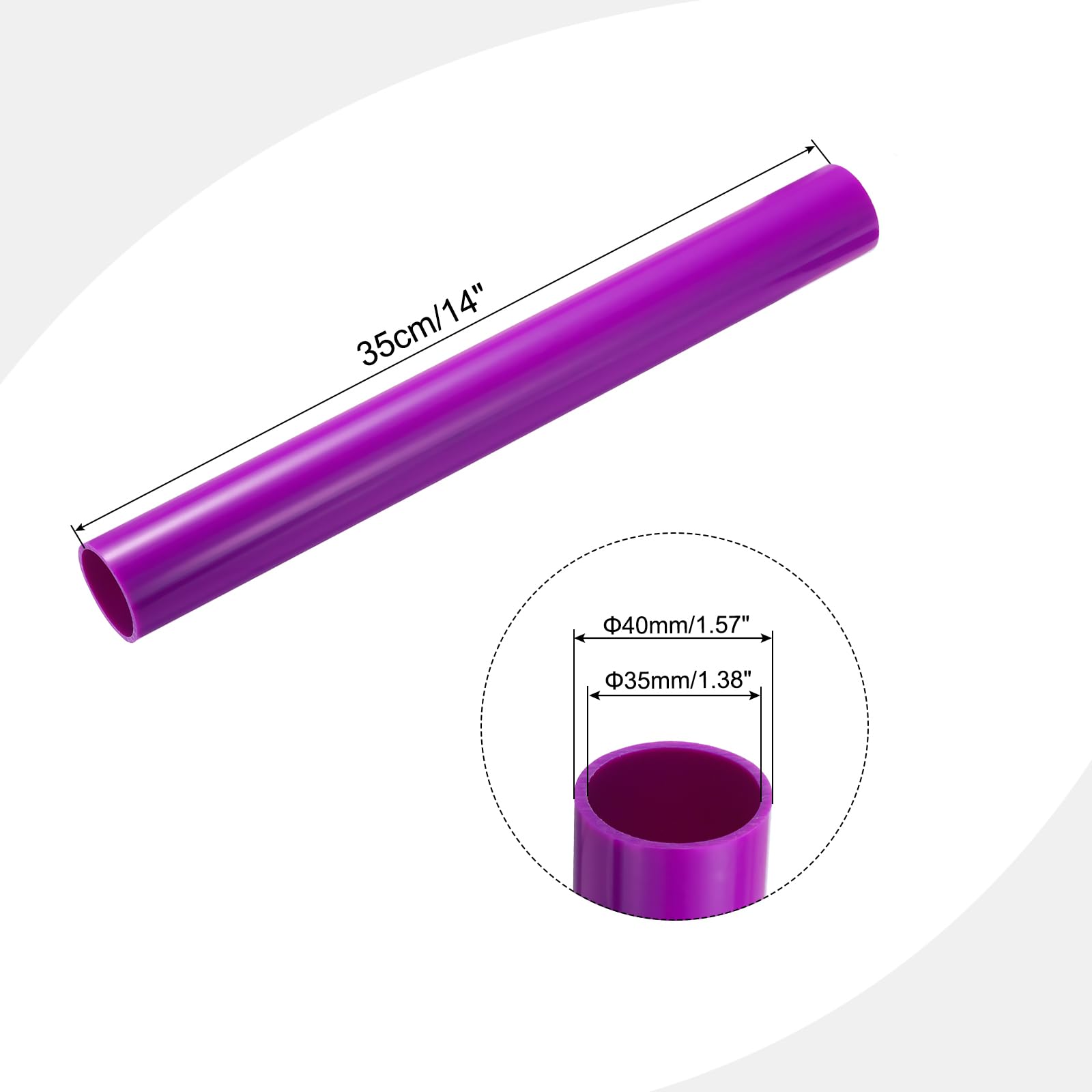 Tubo rígido Transparente de PVC, Tubo rígido de PVC, Tubo Redondo, tubería de ferretería for tuberías de Agua, Manualidades, Funda de Cable(16mmx20mmx0.35m)