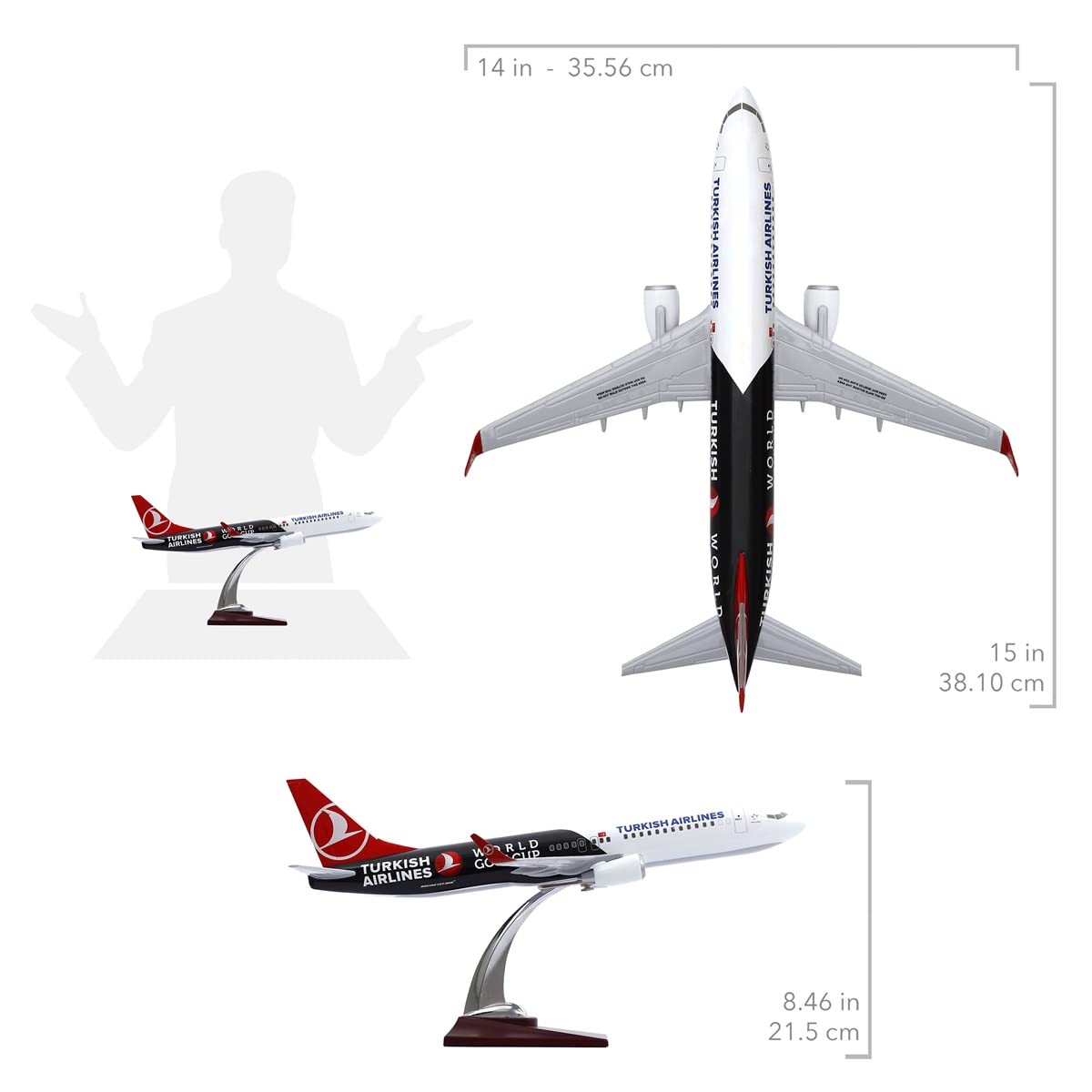 Amazon.com: Zekupp Turkish Airlines Licensed Boeing 737-800