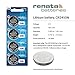 Renata CR2450N Batteries - 3V Lithium Coin Cell 2450 Battery (4 Count)