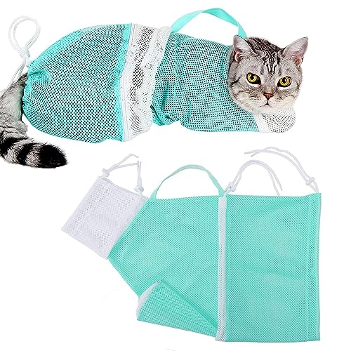 Yitaocity Adjustable Pet Bathing Bag, Puppy Dog & Cat Cleaning Shower Net, Anti-bite & Anti-Scratch Restraint