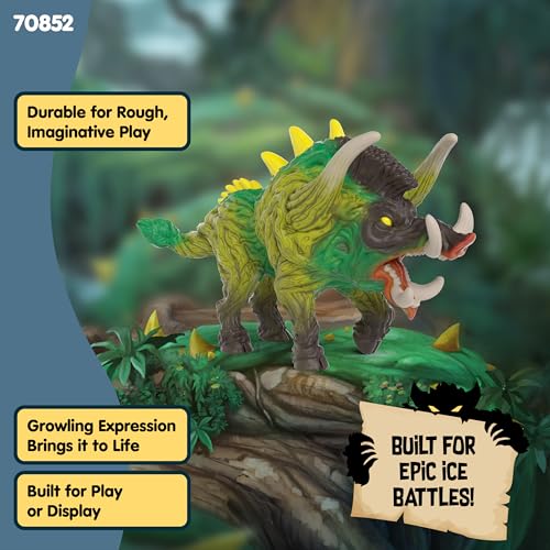 Image of Schleich Eldrador Creatures - 5 inch Jungle Boar Figurine - Fantasy Monster Toy for Boys and Girls - Durable Animal Battle Beast Figure for Imaginative Play - Kids Ages 6+ | 70852