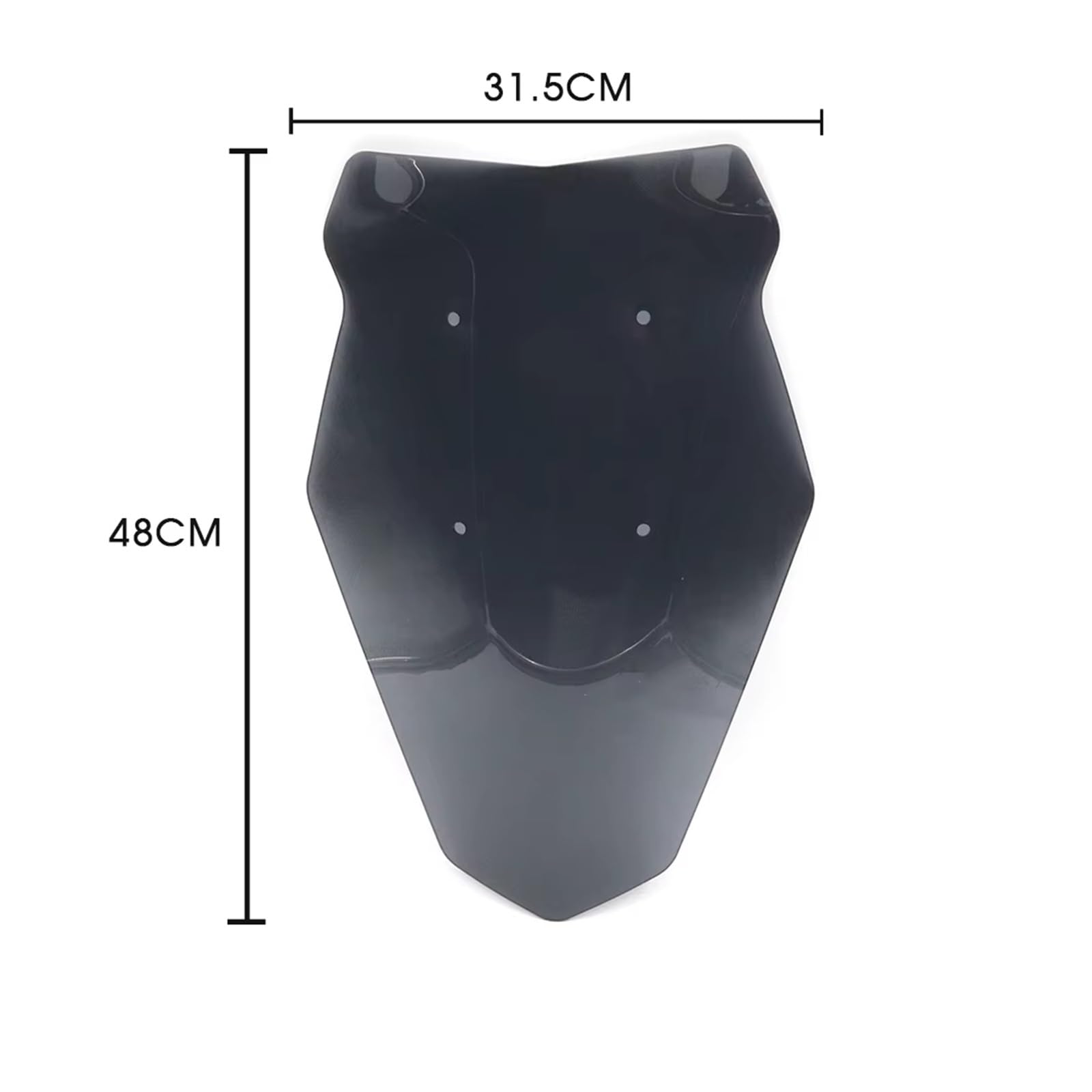 Parabrezza moto Parabrezza Deflettori Vento Schermo Moto Rally | Per CFMOTO 450MT IBEX450 Parabrezza Materiale PMMA Spessore 4MM(Transparent)