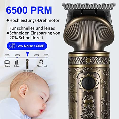 image for WHJC Professional Electric Waterproof Hair Trimmer Set, Men's Precisio