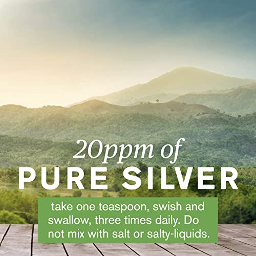 Nature's Sunshine Silver Shield Liquid, 32 Fl Oz | Colloidal Silver Liquid With Aqua Sol Technology Provides Immune Support And Protection #TOP5