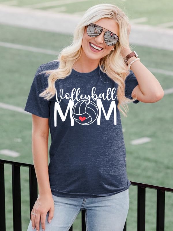 Volleyball T-Shirt Women Volleyball Mom Shirts Game Day Shirt Game Day Graphic Shirts2