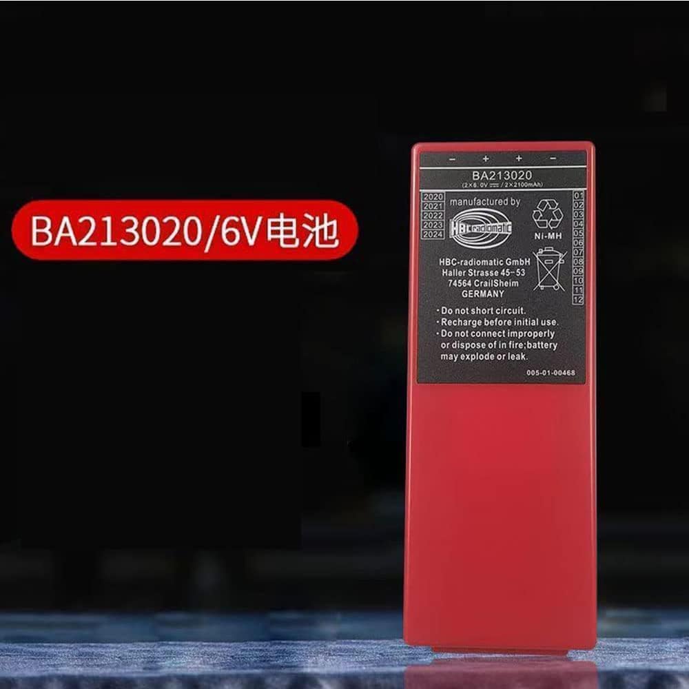 2-Pack BA213020 6V 2100mAh Battery for HBC Radiomatic BA213020 Crane Remote Control Pump Truck Battery
