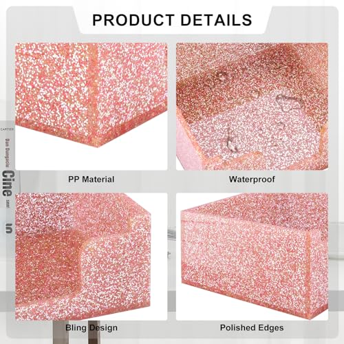 Distributeur de notes adhésives chic or rose, idée cadeau bureau