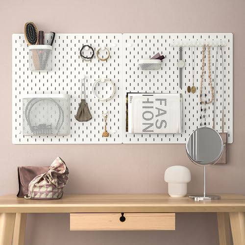 Panneau perforé SKÅDIS blanc 56 cm modulable à fixer au mur - 4
