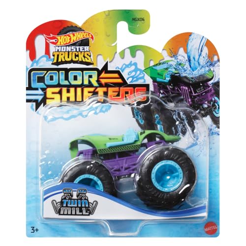 Hot Wheels Monster Truck Colr Shifters Twin Mill escala 1:64 HVH86 Mattel