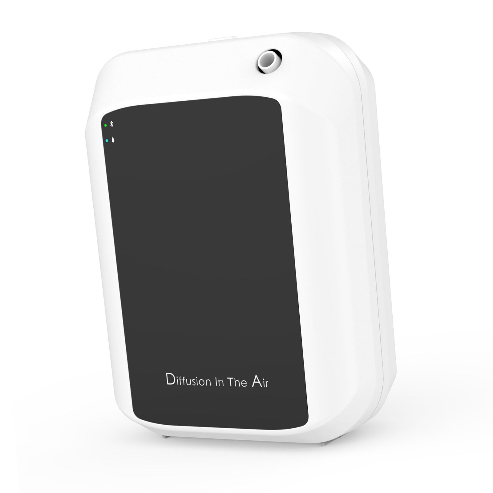 Difusor de Aceites Esenciales, Diseño sin Agua con Control, Máquina de Inteligente para el Hogar, Oficina, Hotel, Cubre hasta 300 ³ (en Blanco y Negro)