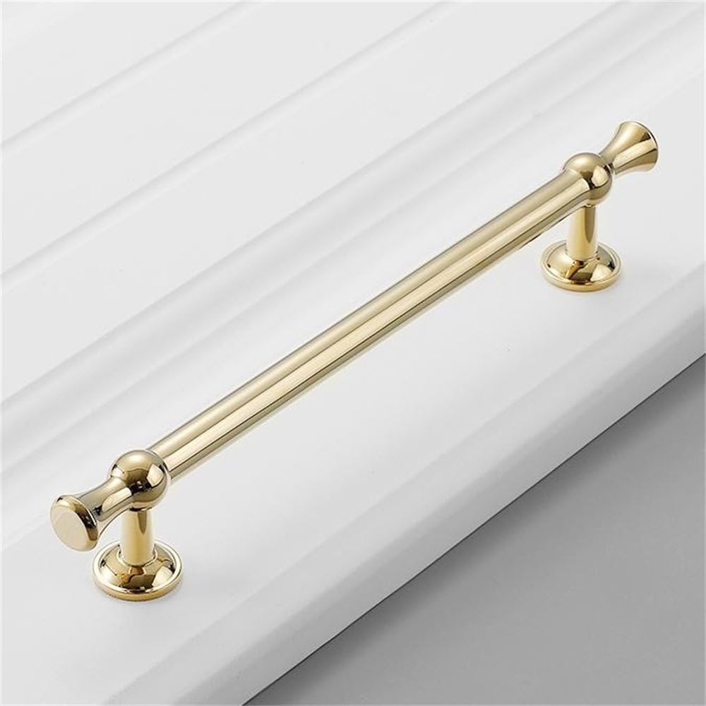 Poignée de porte de garde-robe en cuivre pur pour meubles sans éclat