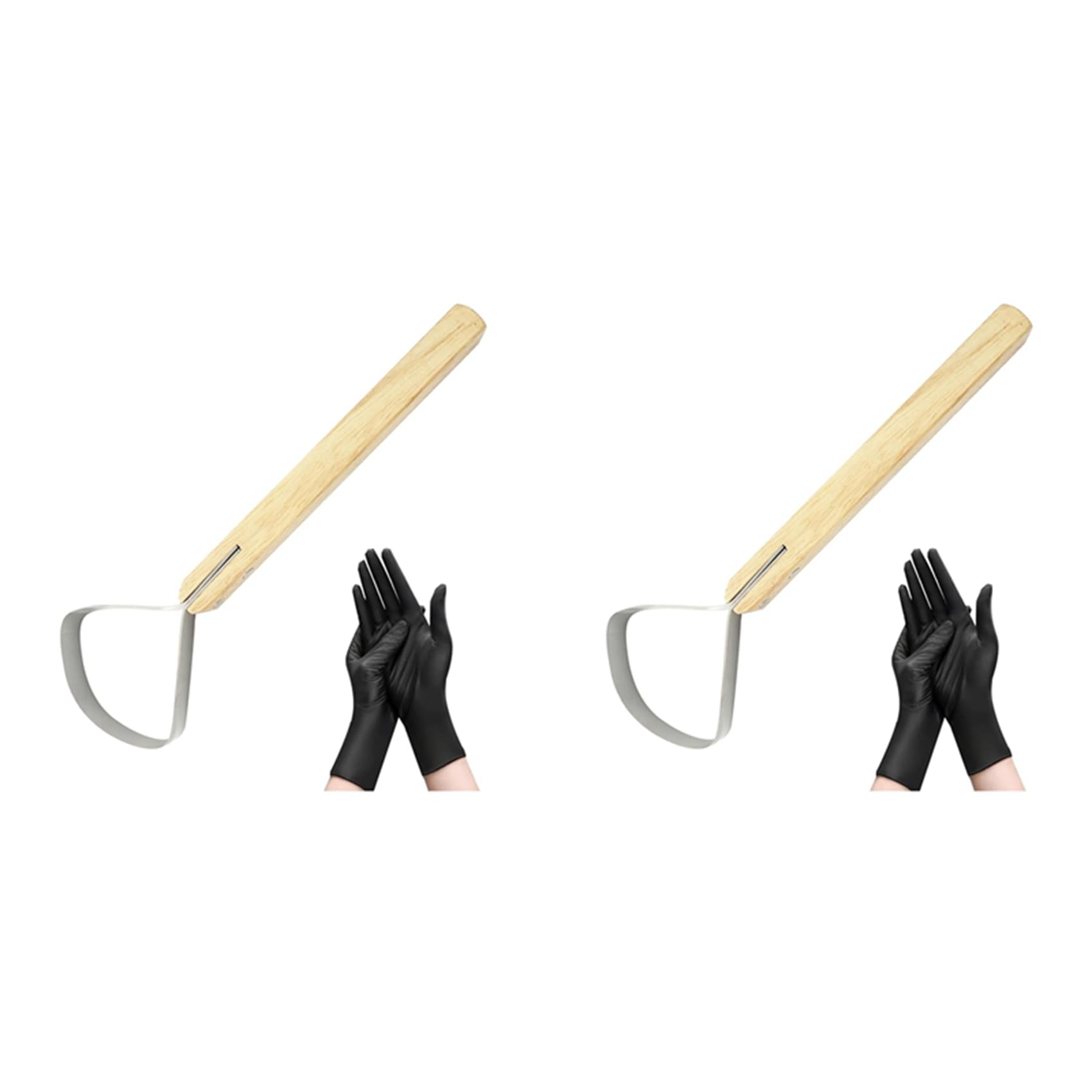 Jnchdghwa As Shown 2X Hide Scraper Fleshing Tool For Hides Scraper Flesher Tanning For Supplies Leather Making Tools Fur Handling