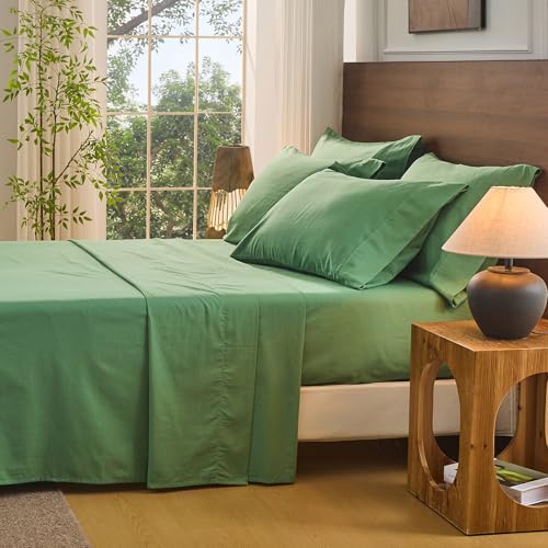 Image of Bedlifes 100% French Linen Cal King Bedding Set - 18-24 inch Extra Deep, 6Pcs | Soft & Durable, Breathable & Cooling, Flax Linen Sheet, OEKO-TEX Certified, Moisture Wicking, Easy Care, Machine Washable